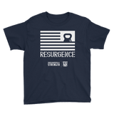 Resurgence Kettlebell Flag Youth Short Sleeve T-Shirt