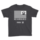 Resurgence Kettlebell Flag Youth Short Sleeve T-Shirt